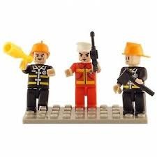 BricTek - Figurines - Fire Brigade Trio - Ages 4+